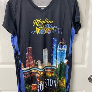 Alanic “Rhythm and Blues Houston Skyline” Performance Graphic Tee –Women’s Large